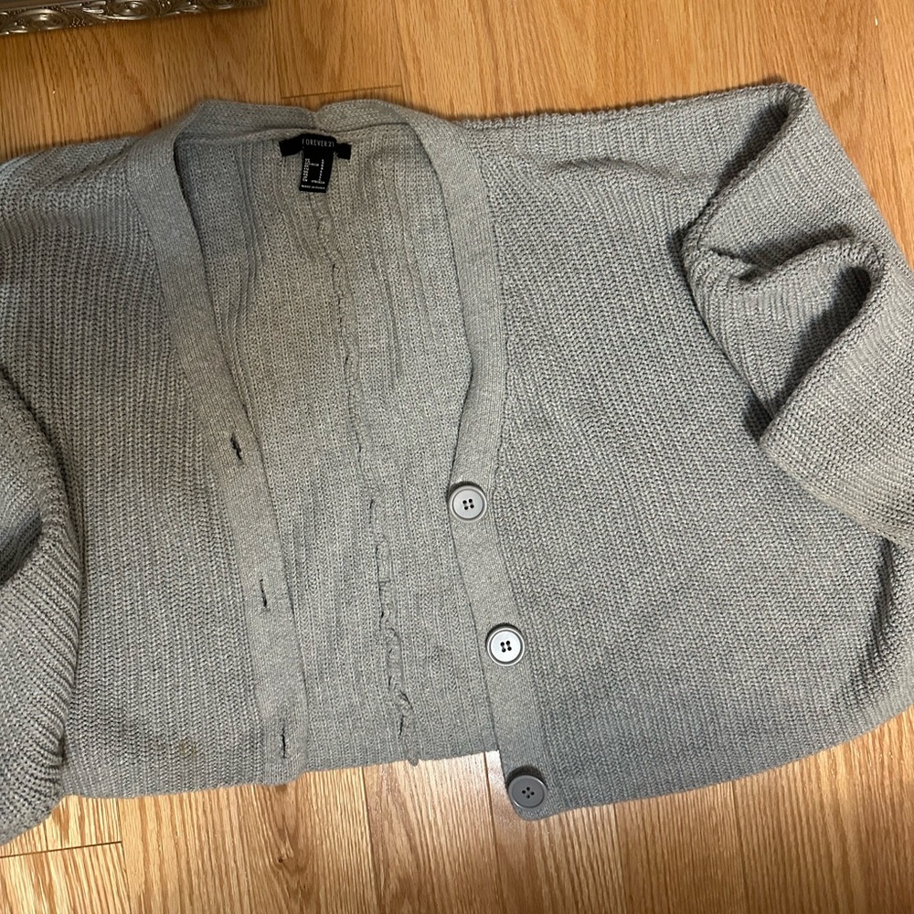 Grey cardigan